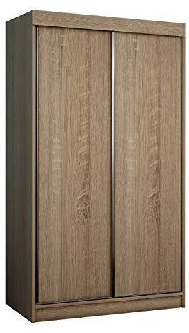 Mirjan24 Penderie Toplo 100 III - Armoire à portes coulissantes - Chêne Sonoma - Sans éclairage - 100 x 200 x 62 cm