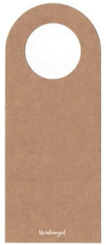 Flaschenanhänger - Blanko Weinflaschenanhänger aus Kraftpapier - DIY zum selber beschriften, basteln oder bemalen - WEIN TAGS (20 Stück)