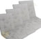 Home Tresor - Set Cuscini per Sedie con Schienale, Cuscini per Sedie da Interno, Esterno, Cucina, Giardino Cuscini Coprisedia Imbottiti 6 cm. con Schienale 4 Pezzi (Grigio)