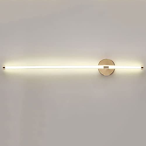 Jadssox dimmbare Wandlichtleiste LED-Wandleuchte mit linearem Streifen Glaswandlampe mit Fernbedienung, minimalistische Vanity-Beleuchtungskörper Innenwandfluter für den Schlafzimmerflur