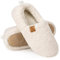 EverFoams Damen Warme Kunstwolle Memory Foam Voll Hausschuhe, Weiß, 38/39 EU