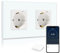 BSEED Smart ZigBee Steckdose, Energiekostenmesser, Alexa ZigBee Steckdose mit Verbrauchsmessung, 2 Fach Steckdose arbeitet mit Amazon Alexa und Google Home Weiß (Tuya ZigBee Hub erforderlich)