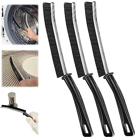Brosse de Nettoyage Multifonctionnel Gap Brush Crevasse Outil de Nettoyage Multi-Surfaces de Rainure à Main pour douches baignoires Cuisines Maison (Gris 3pcs)