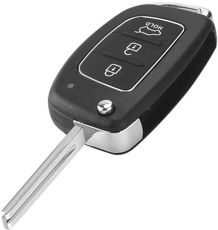 3 Buttons Key Fob Replacement Fit for Hyundai i40 i20 i30 i10 ix20 ix30 ix35 ix45 ix55 Santa Fe Tucson Elantra Key Cover,Auto Remote Control Car Key Case Shell