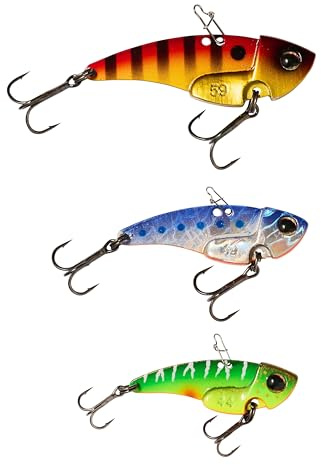 Berkley Power Blade Metallköder 3er Pack - Ideal für Köderangler, die auf Barsch, Hecht, Zander, Döbel, Forelle und mehr fischen - EIN feiner Köder, der Bisse bringt