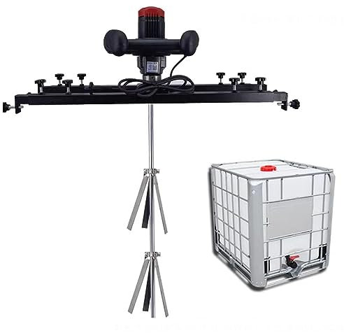 JINTAOMA Portable Concrete Mixer, Paint and Mortar Mixer, Tank Barrel Paint Mixer, 3000W Paint Stirring Machine, 800rpm/min Stainless Steel Blade, for Ink Dissolver Agitator