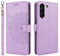 ELTEKER Cover compatibile con Samsung Galaxy S22, Custodia a Libro in Pelle Portafoglio per Galaxy S22, [Slot per schede] [Protezione Completa] [Supporto Pieghevole]-viola