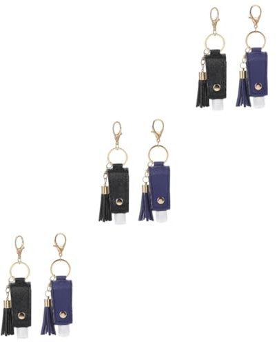 minkissy 6 Sets Flaschenetui Aufbewahrungsflaschen für Kinder Tragbare leere Flaschen Flaschenabdeckungen Flüssigkeit Schlüsselanhänger für Kinder Kleine Quetschflasche Reisetasche Tasche, Wie