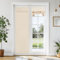 Vatge Tricia Blackout French Door Curtain - Room Darkening Window Drape, Privacy Tie Up Blind for Patio, Sidelight, Glass Door, 1 Panel, W30 x L70, Light Beige