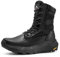 NORTIV 8 Stivali Militari da Uomo Stivali da Combattimento Traspiranti con Cerniera Stivali da Combattimento Tattici di Sicurezza Scarpe da Trekking all'aperto,Size 42,Nero,SNMT242M