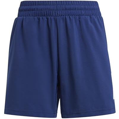 adidas Boy's Boys Club Tennis 3-Stripes Shorts, Dark Blue, 7-8 Years