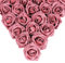 IPOPU Glitzer-Rosenstrauß, 25 Stück glitzernde künstliche Rosen mit Stielen für Kuchen, Hochzeit, Blumenstrauß, Zuhause, Party-Dekoration (Lachs)