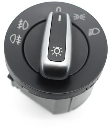 Lichtschalter Scheinwerfer KFZ für VW Golf MK5 MK6 Passat Jetta Caddy 5ND941431A,3C8941431C Hauptlichschalter Licht Schalter