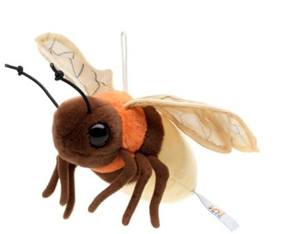 Teddys Rothenburg Kuscheltier Glühwürmchen braun/orange 17 cm Plüschglühwürmchen Plüschtier