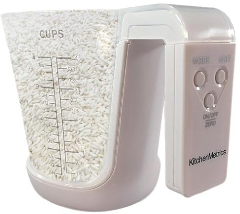Misurino digitale con scala, misurino elettronico,Bilancia per alimenti e misurino digitale da cucina 2 in 1 | Tazza di pesatura elettronica con display LCD, 4 modalità, bilancia per caraffe domestich