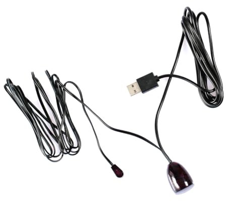 IR-Repeater-System, Remote-Extender-Infrarot-Empfängerkabel 10 Fuß mit 3,5-mm-Klinkenstecker. Set-Top-Box für TV, STB, DVD, DVR, PVR, Videorecorder, Satellitenempfänger