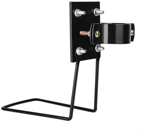 Support de fixation robuste pour panier avant de vélo, fabrication professionnelle, couleur noire (M avec support de type L)