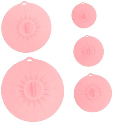 PRETYZOOM Couvercles Silicone Pour Bols Casseroles Poêles Réutilisables Lavables Éclaboussures Couvercle Alimentaire