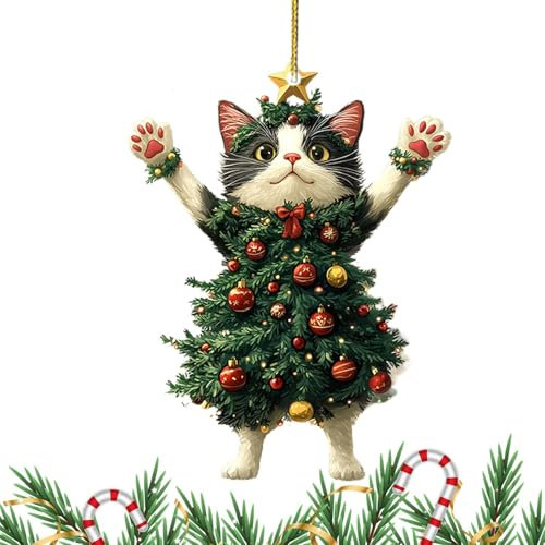 Decorazione per albero di Natale per gatti, decorazione per gatti per Natale | Ciondolo per albero di Natale