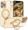 YINLAI Magnetic for iPhone 12 Pro Case with Stand Ring [Magsafe Compatible] Military-Grade Protective Case for iPhone 12 Pro 6.1 - Gold