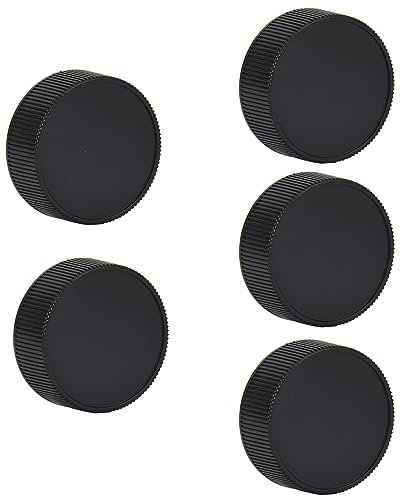 Qukaim 5Pcs Plastic Rear Lens Cap Protective Cover for Leica M M6/7/8 LM Camera, Lens Cap, Fits Standard Lens Sizes, Lightweight, Easy to Use