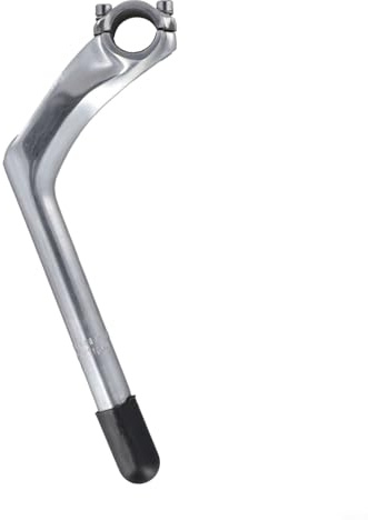 HpLive Lenkervorbau Schwanenhalsform,Fahrrad Gänsehals Vorbau 180x100mm Aluminium Legierung für 22,2 mm Gabel Schwarz Lenkerklemmung 25,4 mm(Silver)