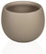 Campella - Maceta Orbis Lacada - Maceta Decorativa Interior - Tiestos Plantas - Macetas Redondas,Maceteros Interior y Exterior - Exclusiva,Elegante,Premium,Maceteros Altos (Gris Calido, Pequeño)