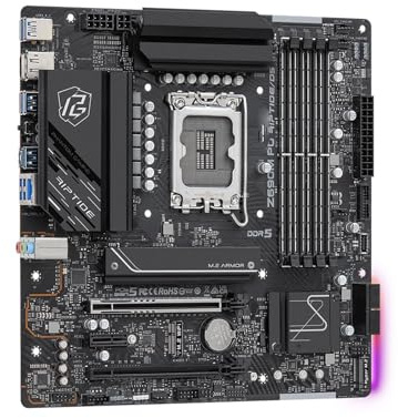 Processore Scheda madre Fit For ASROCK Z690M PG RIPTIDE/D5 for CPU Core i9-12900K i5-12600K i9-13900K SATA3 M.2 Z690 DDR5 Micro ATX