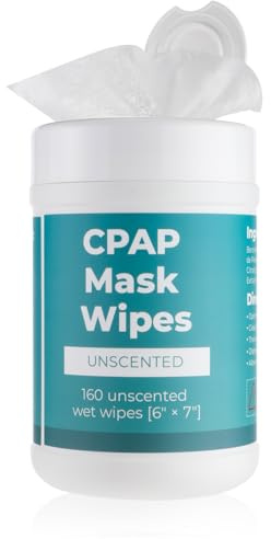 160 Stück CPAP Reinigungstücher Reiniger Tücher ohne Duftstoffe Feuchttüchern weiche Maskentücher für CPAP Maske Zubehör