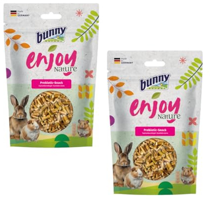 EnjoyNature Topinamburstängel | Prebiotic-Snack für Kleintiere | 2 x 35 g | Bunny | Ergänzungsfuttermittel | Zur Ergänzung der täglichen Fütterung | Ballaststoffreich | Doppelpack