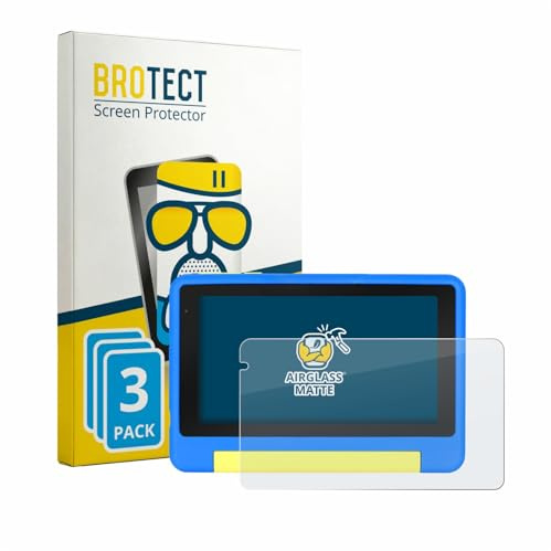 BROTECT Entspiegelungs Schutzglas für Bufo Kids Tablet 7 (3 Stück) Schutzfolie Glas Matt [Extrem Kratzfest 9H, Anti-Reflex, Anti-Fingerprint]