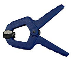 Sparset 50er Set Universalklemmen - 50 mm - Federklemmen - Kunststoffklemmen - Bastelklemmen - PVC-Zwingen - Klemmzwingen - Leimzwingen - Montageklemmen - PVC Zwingen - Einhandzwingen