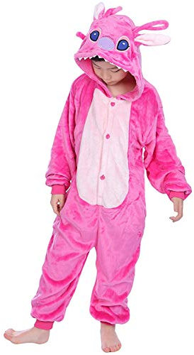 LeaveLiveTrajes de Animales Infantiles Trajes de Halloween Trajes de rol Pijamas(kidpink-105)