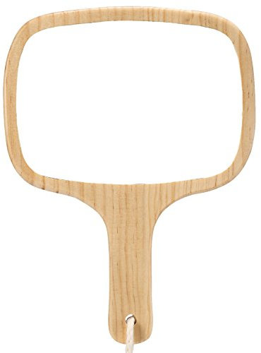 Mirrorlwban Espejo de mano grande y cómodo - Espejo de mano con mango de madera - Espejos de mano (modelo 2018), 4