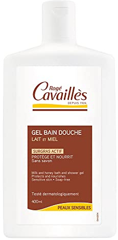Gel Bain Et Douche Lait Et Miel 400ml Surgras Actif Rogé Cavaillès
