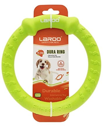 LaRoo Hund Frisbee,Hundefitness Ring,Wasserspielzeug Unzerstörbare Float Hunde Disc Flugscheibe Spielzeug,Sommer Pet Training für Mittel und kleine Hunde