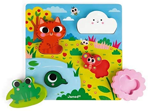 Hide and Seek Puzzle Nature 6 pcs (wood)