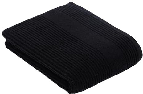 Vossen Tomorrow Duschtuch 67 x 140 cm schwarz