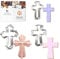 Religious Cross Cookie Cutter 3 Pc Set HS0449-5 in, 4 3/8 in, 3.75 in - FOOSE USA