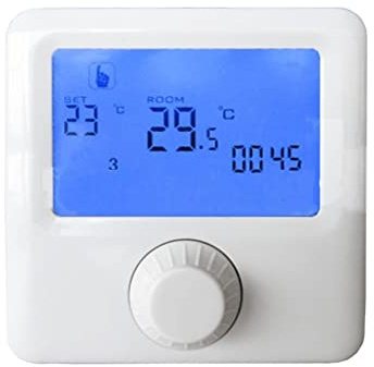 Fafeicy Contrôleur programmable de température de thermostat programmable de chauffage d'affichage à cristaux liquides de HYO6BW