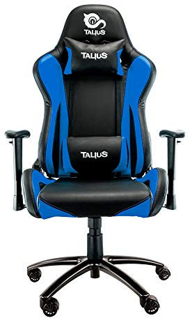 Talius Lizard V2 - Silla Gaming Azul, Ergonómica, basculante, Espuma Alta Densidad, reposabrazos 2D, Diseño Deportivo.. (Blue)