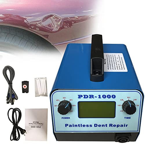 ZWJABYY Auto Deep Dent Puller,Dent Puller 1000W Heizung Auto Dellenentferner,Auto Lacklose Dellen Reparatur HandgeräT,Metallblech Reparieren Dellen Entferner,Blue