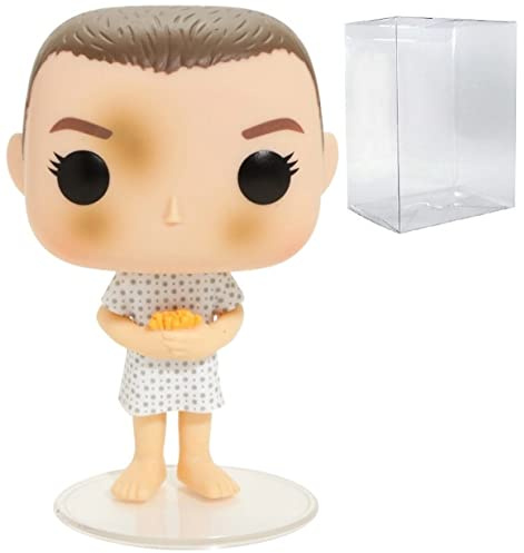 POP Figura de vinilo Funko Stranger Things - Eleven in Hospital Gown (incluye funda protectora de caja compatible), multicolor, 9,53 cm