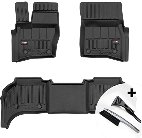 moto-MOLTICO 3D Gummimatten Auto, 4-teiliges Set, Allwetter Gummi Fußmatten, Antirutsch & Wasserfest Autoteppiche - passend für Land Rover Defender II L663 ab 2020