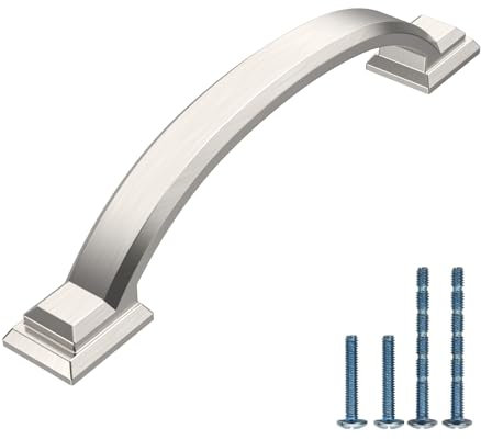 AOOTOCH 10 Pack 4 Inch Kitchen Cabinet Handles Brushed Satin Nickel Cabinet Pulls Kitchen Handles for Cabinets Cupboard Handles Satin Nickel Drawer Pulls Cabinet Hardware