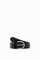 Desigual Women's Embossed Belt, Black, 85