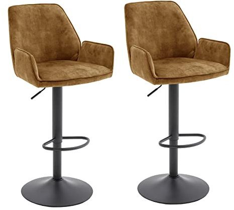 Robas Lund Ottawa Barstuhl Set, Curry, 52x91x51