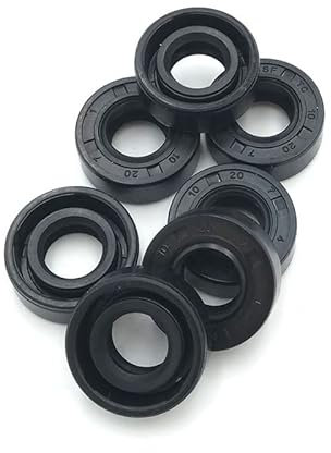 NBR-Wellenöldichtung TC-12 * 16 * 18 * 19 * 20 * 21 * 22 * 23 * 24 * 25 * 26 * 28 * 30 * 32 * 35 * 3/4/5/5,5/6/7/8/ 9/10 Nitrilbeschichtete Doppellippe mit Strumpfband – 12 x 32 x 6 mm, 2 Stück
