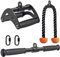 SELEWARE Kabelmaschinenaufsätze Set LAT-Pulldown-Stange, Trizepsseil, Doppel-D-Reihen-Griff mit weichem Gummigriff bieten EIN angenehmes Handgefühl, Heim-Fitnessstudio-Kabelmaschinen-Zubehör