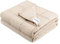 Navaris Gewichtsdecke 135x200 cm 6,8kg - Bezug aus Baumwolle - 7 Schichten - Decke schwere Bettdecke - Beschwerte Decke - beige